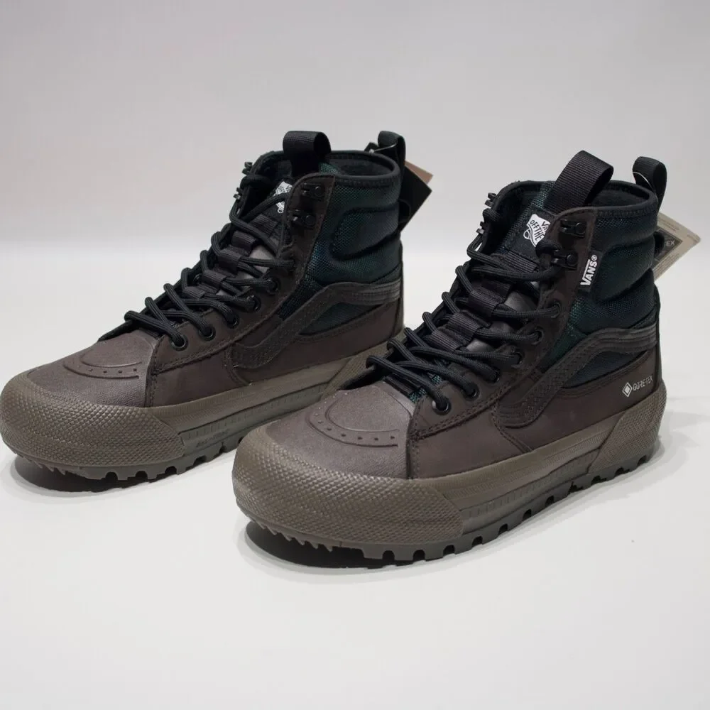 New w/Box Vans Sk8-Hi Gore-Tex MTE-3 Waterproof Plaid Green Women 8 (Men 6.5)